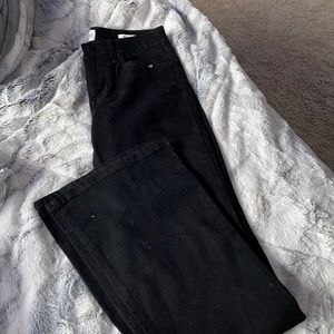 Black flare jeans